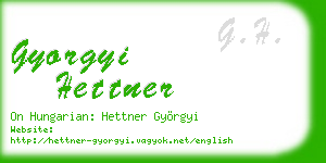 gyorgyi hettner business card